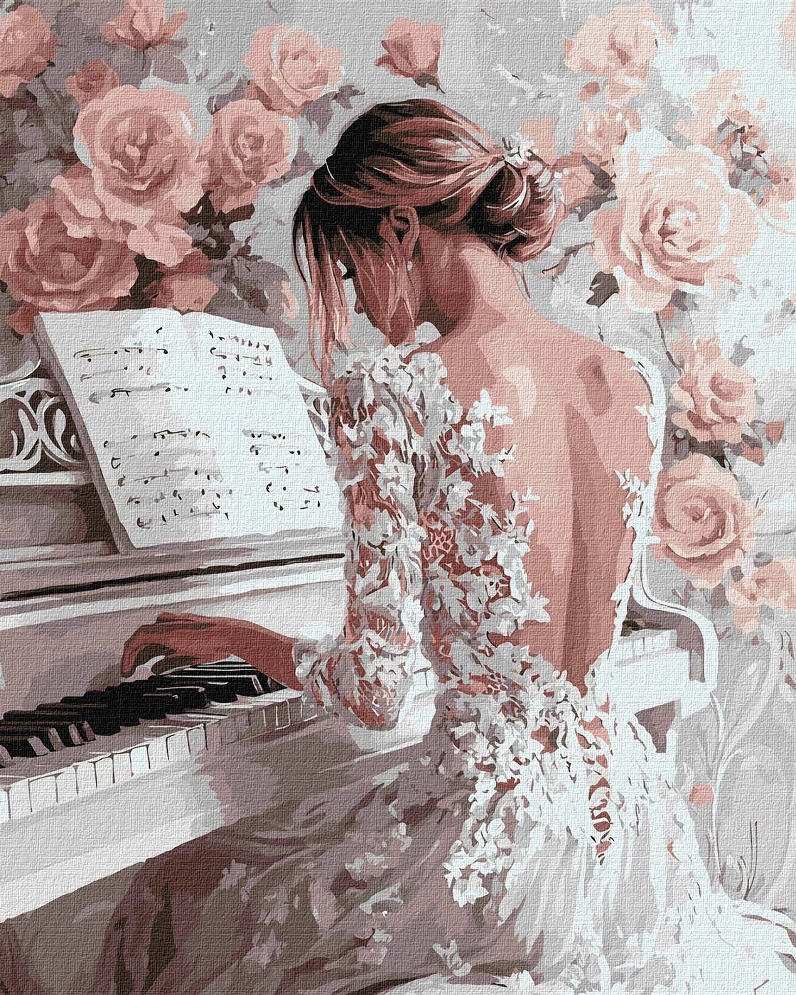 Malowanie po numerach - Elegancki szkic 40x50cm