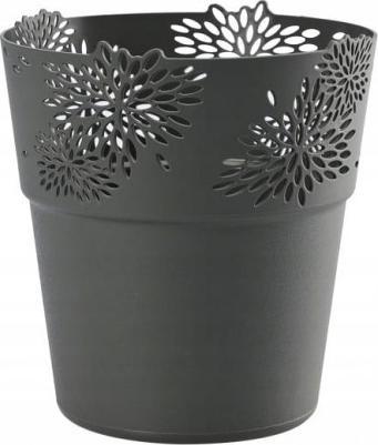 Galicja Osłonka ażurowa antracyt Aster 13 cm