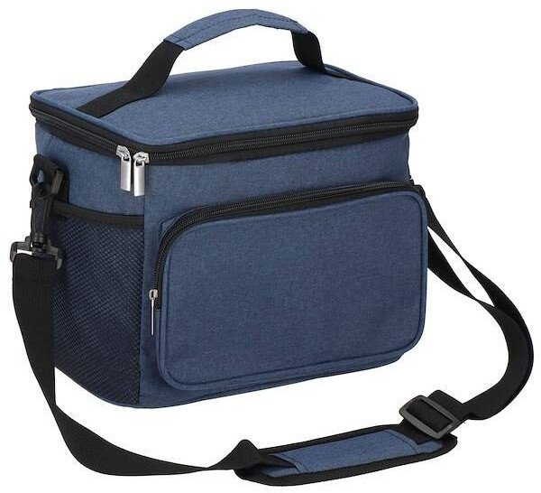 Torba termiczna 11L na jedzenie lunchbox niebiesko-czarny UNIWERSALNY