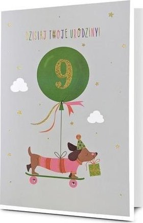 Karnet B6 Urodziny 9