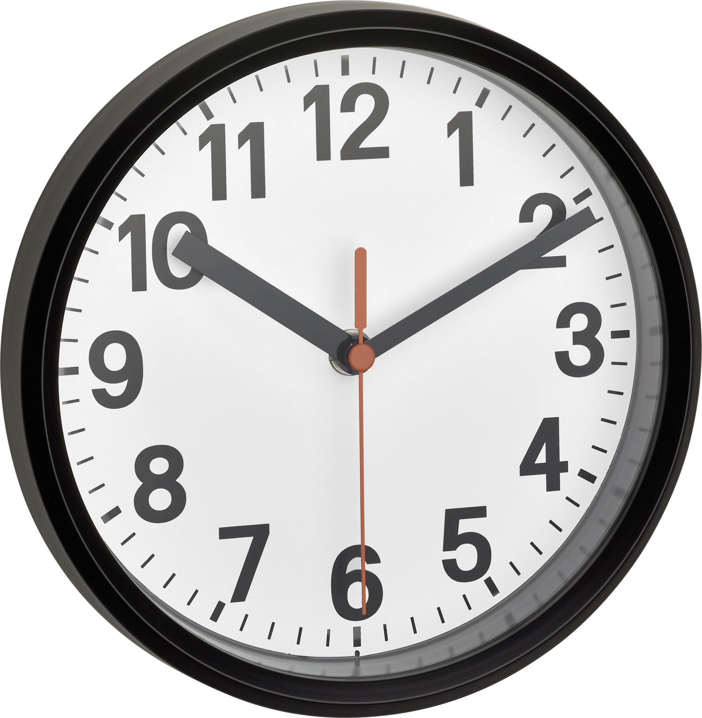 TFA TFA 60.3538.01 Analogue radio wall clock black