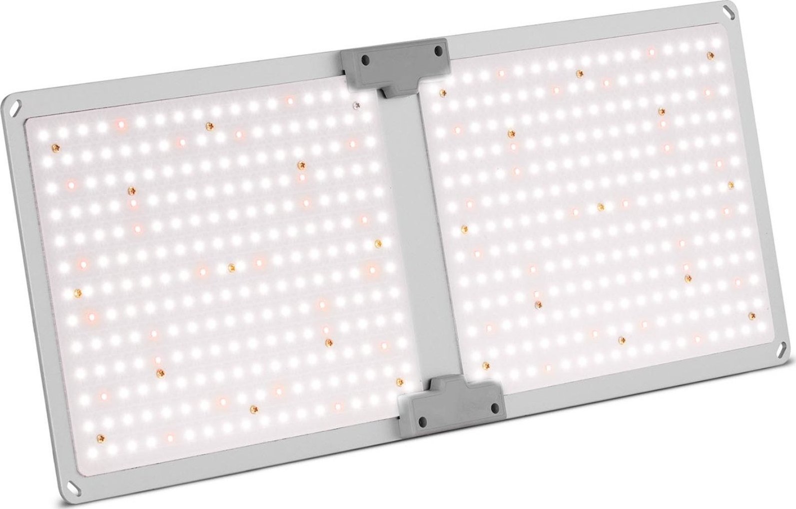 Hillvert Lampa do uprawy wzrostu roślin pełne spektrum 60 x 24 cm 468 LED 220 W srebrna Lampa do uprawy wzrostu roślin pełne spektrum 60 x 24 cm 468 L