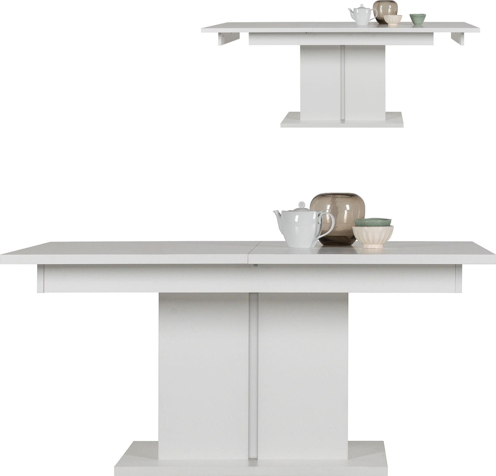 BogFran Stół kuchenny rozkładany biały IRMA ST02