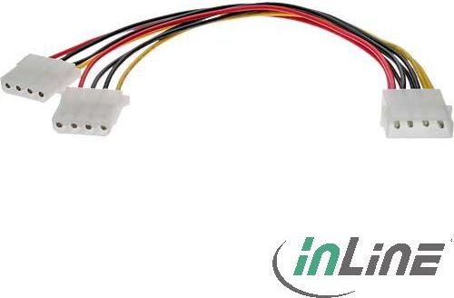InLine Molex - Molex x2, 0.2m, Wielokolorowy (29659)