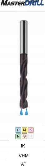 Wiertło Fanar WIERTLO WEGLIK FI 7,00 53/91MM 5xD HA8 VHM AT IK MASTERDRILL*** DIN 6537