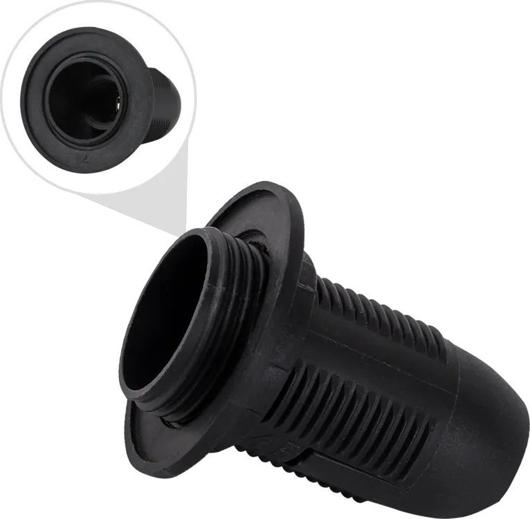 Aigostar Oprawka żarówki E14 z tworzywa sztucznego, skręcana i z Oprawka żarówki E14 z tworzywa sztucznego, skręcana i z