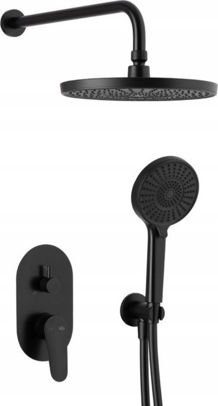 KFA KFA zestaw natryskowy podtynkowy z baterią OTAVA czarny 5559-501-81