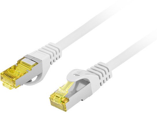 PATCHCORD KAT.6A S/FTP LSZH CU 1.5M BIAŁY FLUKE PASSED LANBERG