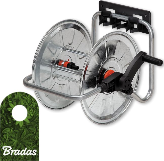 Bradas Bęben ścienny-przenośny Zincato 1/2'' 50m (AG131)