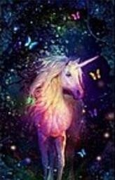 Mozaika diamentowa jednorożec