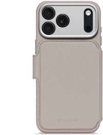 Decoded Leather Detachable Wallet - skórzana obudowa ochronna do iPhone 17 Pro Max kompatybilna z MagSafe (solid clay)