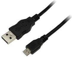 Kabel USB LogiLink USB-A - microUSB 1 m Czarny (CU0058)