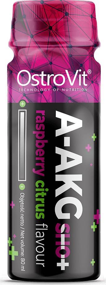 OstroVit OstroVit A-AKG Shot 80 ml malinowo-cytrusowy siła wydolność