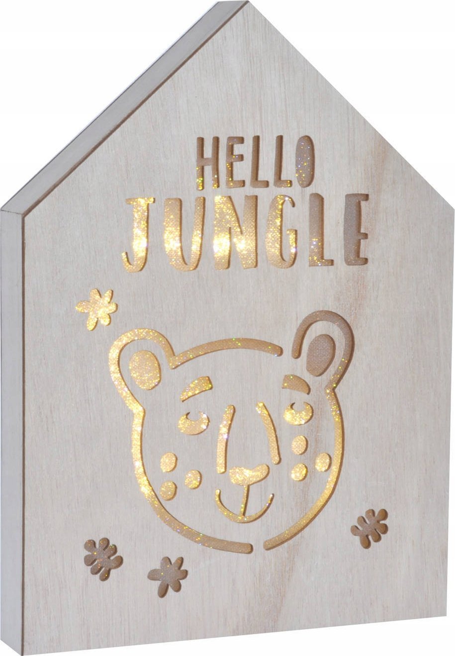 Douceur d`Interieur Dekoracja z podświetleniem LED, 20 x 27,5 cm, pantera