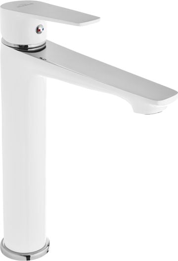 Bateria umywalkowa Invena Dokos stojąca biały (BU-19-W02)