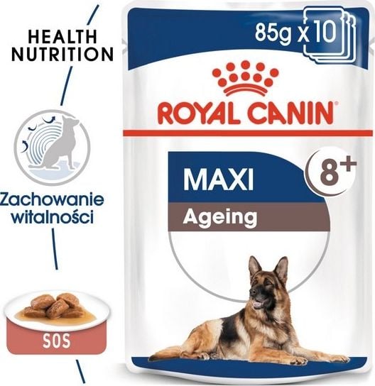 Royal Canin Royal Canin Maxi Ageing 8+ karma mokra dla psów dojrzałych, po 8 roku życia, ras dużych saszetka 140g