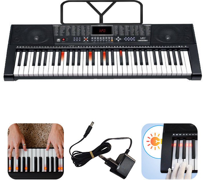 Keyboard 61 podświetlanych klawiszy KBB.217 one size