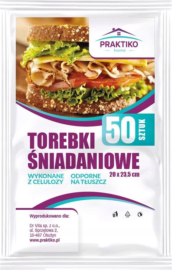 Praktiko Torebki śniadaniowe papierowe