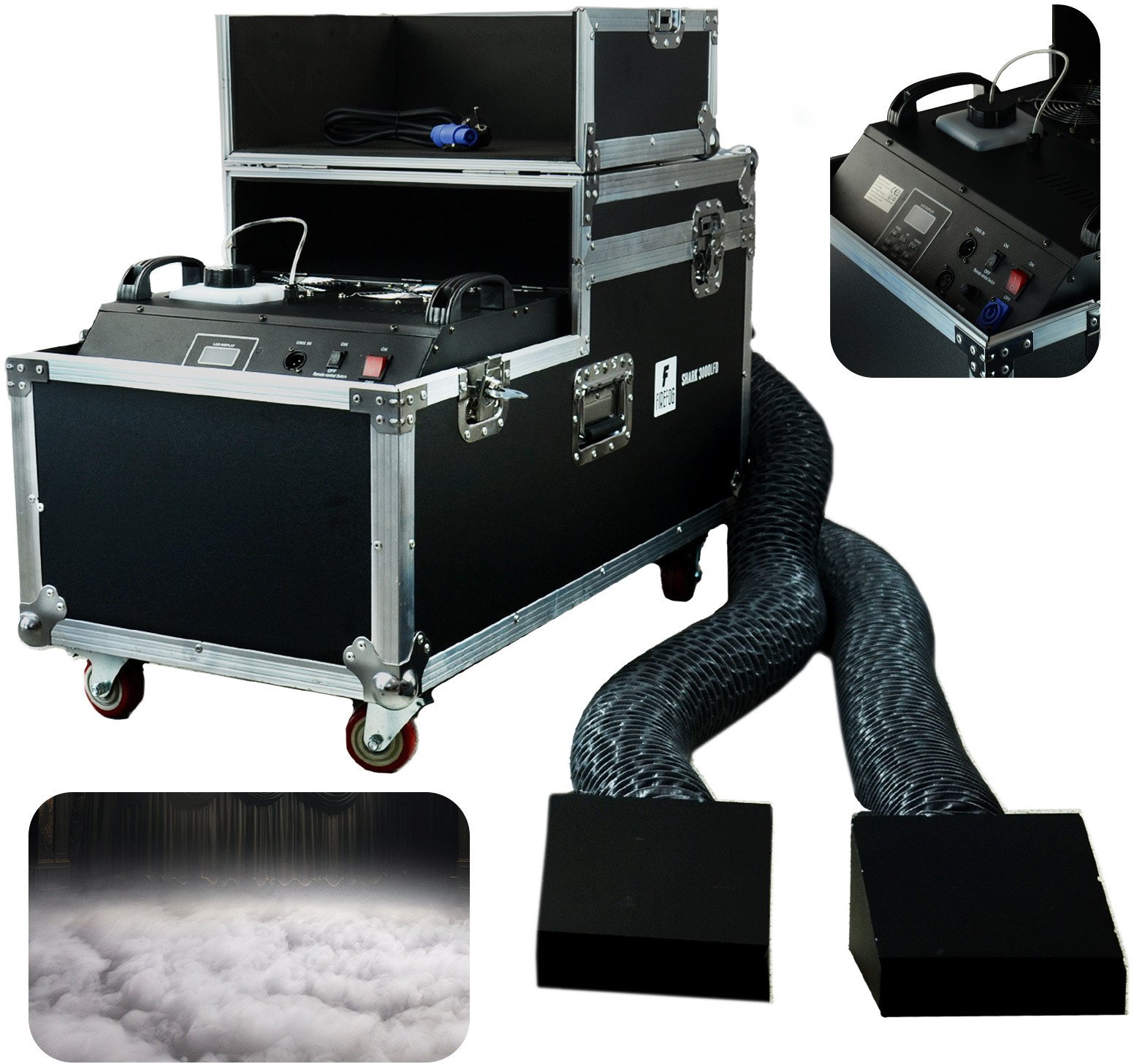 Wytwornica dymu ciężkiego MDN3000 3000W DMX one size