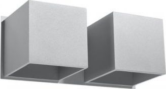 Kinkiet Sollux Kinkiet QUAD 2 szary