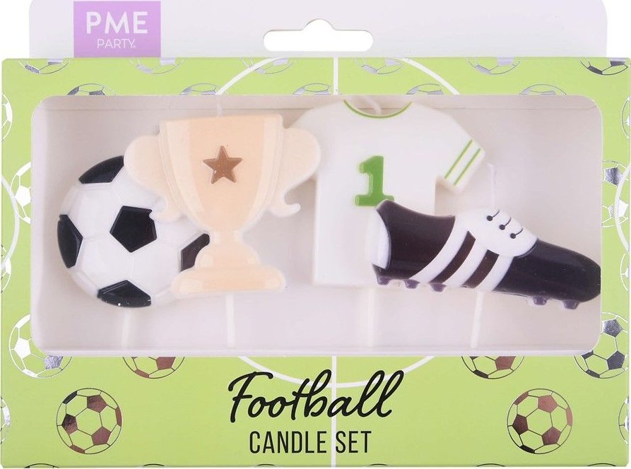 PME Zestaw 4 świeczek piłka nożna
