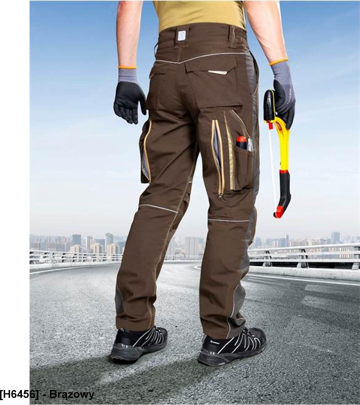 Ardon ARDON URBAN+ - spodnie do pasa 65 % poliester, 35 % bawełna, canvas, ok. 270 g/m2 Tabiflex - stretch, 11 kieszeni + na nakolanniki - biały 50