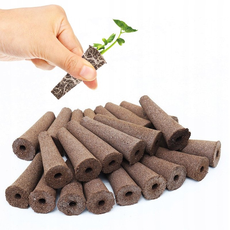 ROZSADA Zestaw STARTOWY INSPEKT Sadzonki 50 sztuk PODŁOŻE HYDROPONIKA