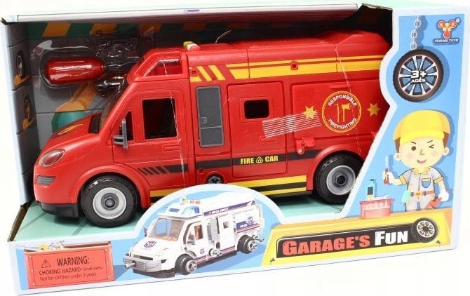 Artyk Auto straż pożarna św/dźw rozkęcana YW8088B 10000