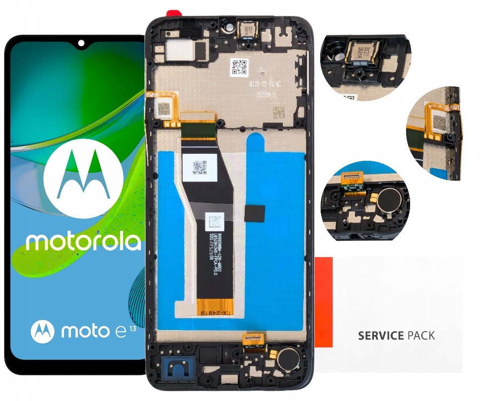 Wyświetlacz do Motorola Moto E13 Ekran LCD Ramka Oryginał Zila XT2345-3 (5904858380626)