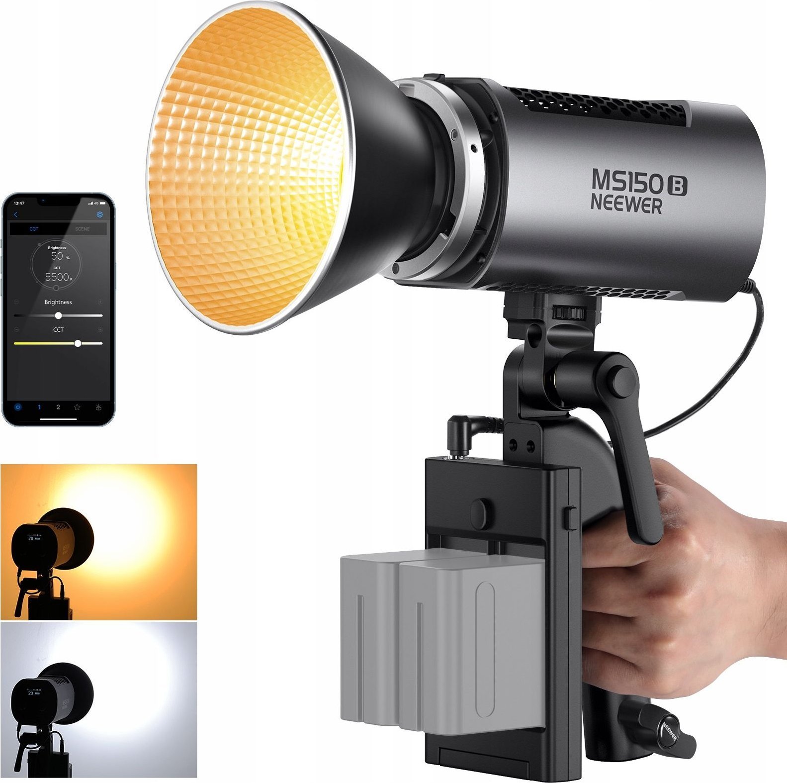 Lampa Studyjna Oświetleniowa Video Led 130w Bluetooth Bi-color / Neewer Ms150b