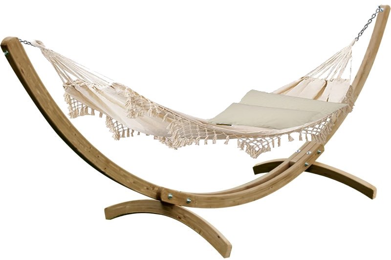 Ambiance Zestaw ogrodowy Koala - stojak z hamakiem CHW-209, drewno oliwne K-CHW-209