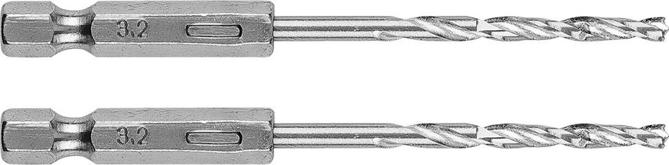 Wiertło Graphite Wiertło do metalu Hex 3.2 mm, 2 szt.