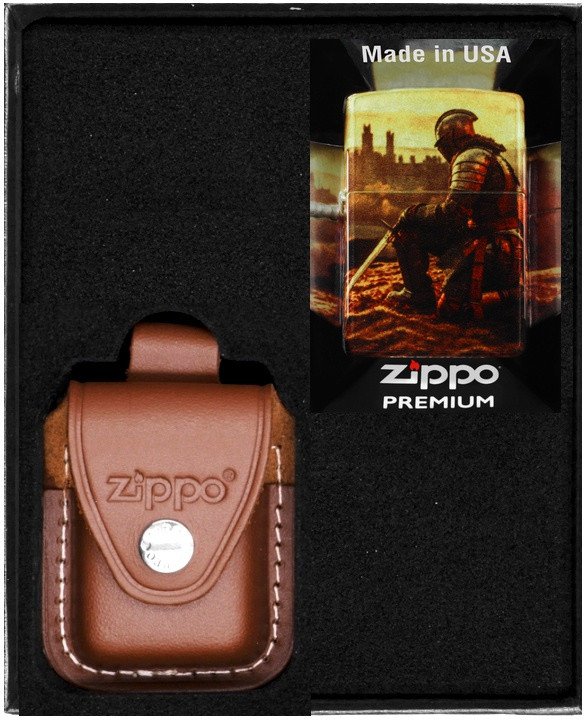 Zestaw ZIPPO Zapalniczka KINGHT DESIGN Prezentowy No2