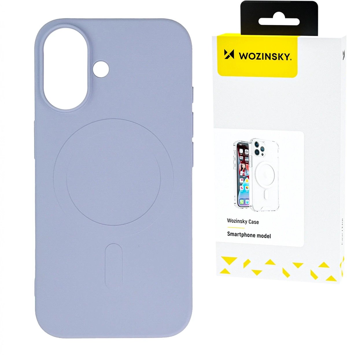 SILIKONOWE MAGNETYCZNE ETUI WOZINSKY SILICONE CASE MAGSAFE NA SAMSUNG GALAXY S25 - FIOLETOWE