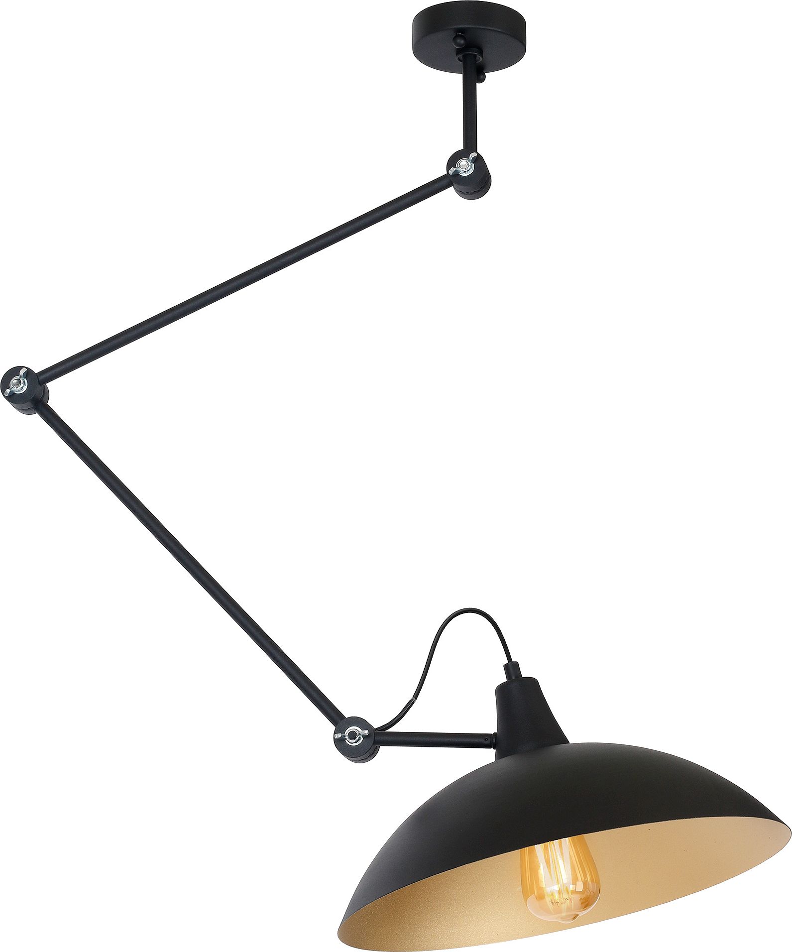 Lampa sufitowa Aldex Loftowa lampa przysufitowa do biura Aldex MELOS 808PL/G1/Z