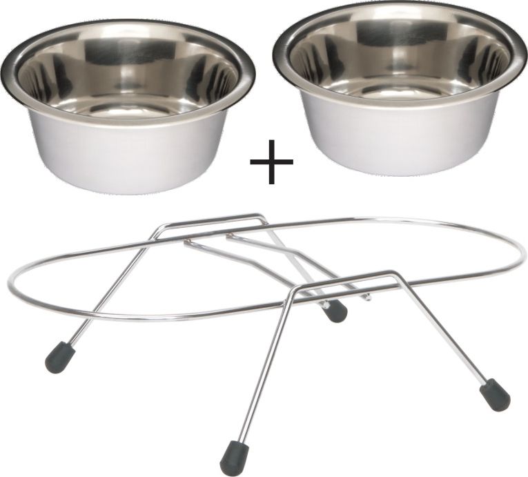 Barry King Stojak z miskami 0.22 L 2 szt.