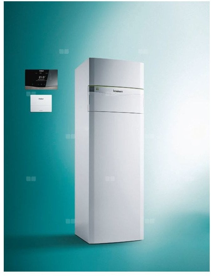 Pakiet pompa ciepła solanka-woda VWF 88/4 z wbudowanym zasobnikiem 185 l+ VRC 720 flexoCOMPACT exclusive