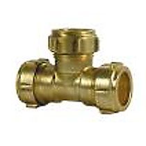 Conex Trójnik równoprzelotowy CONEX COMPRESSION 22x22x22mm mosiądz - GGG1020601EQ