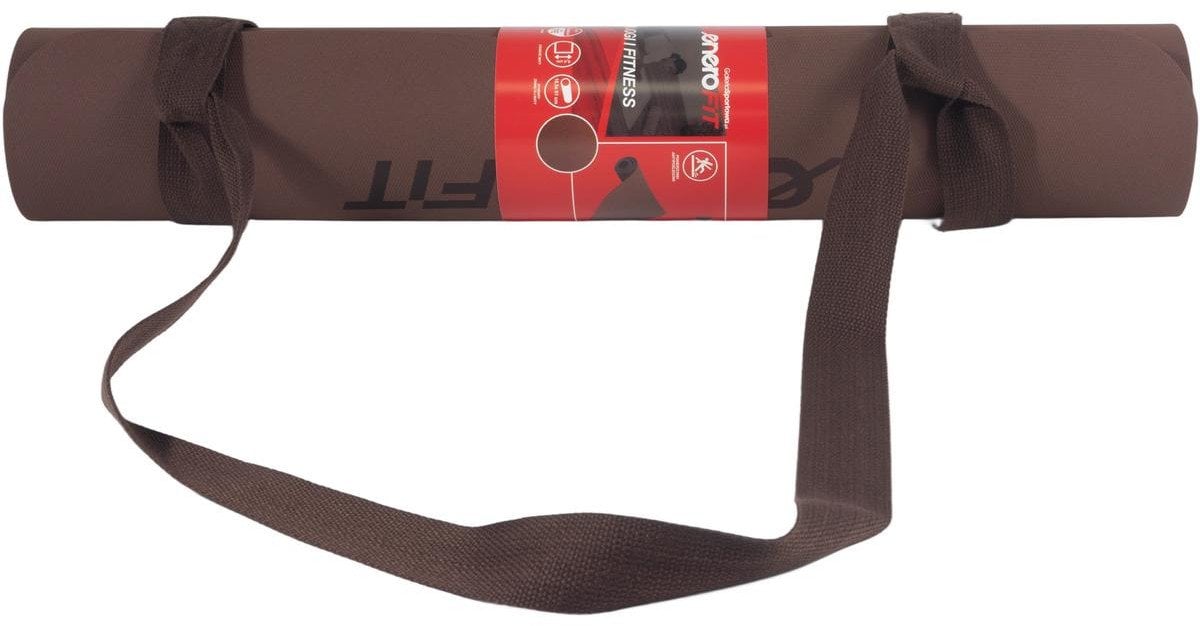 MATA DO JOGI I FITNESS TPE ANTYPOŚLIZGOWA BRĄZOWA ENERO FIT