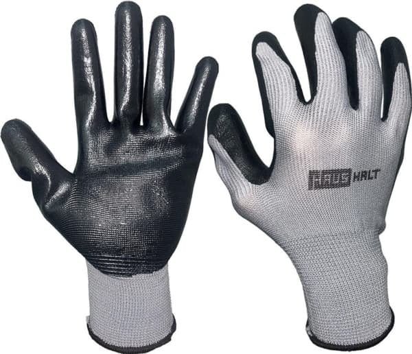 GLOVES POLYESTER BLACK NITRIL GN41HB M