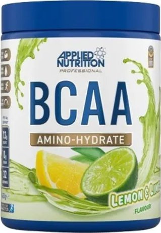 Applied Nutrition - Aminokwasy, BCAA Amino-Hydrate, Lemon & Lime, Proszek 450g