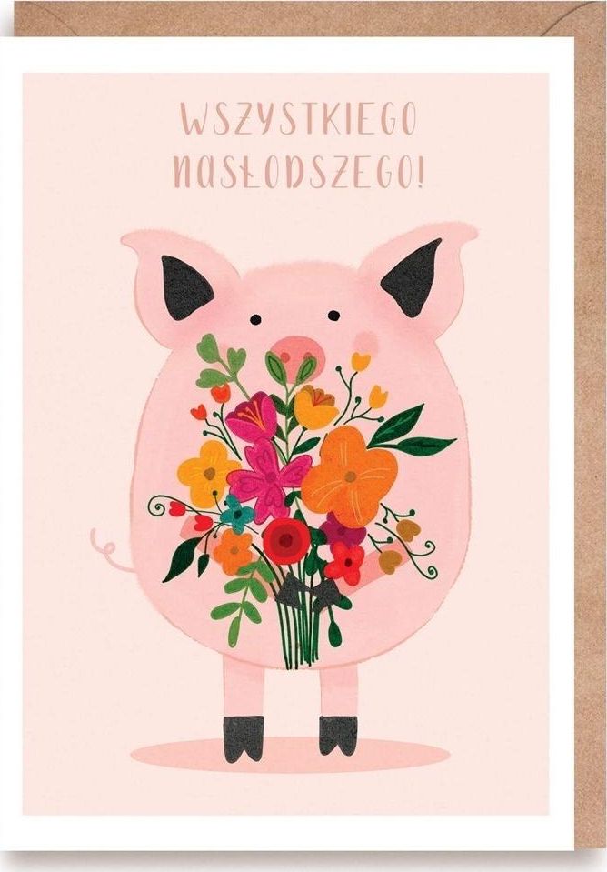 Cardie Kartka okolicznościowa Świnka K150