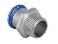 Geberit Złączka Mapress Edelstahl 15mm przejściowa GZ 1/2" (31703)