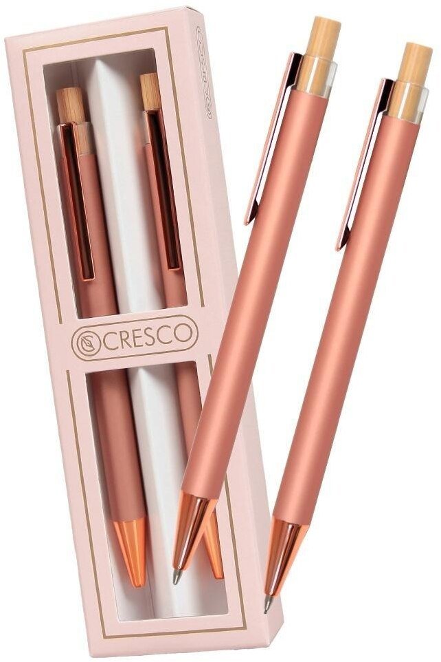 Długopis + ołówek Dyplomat różowy Gift Box