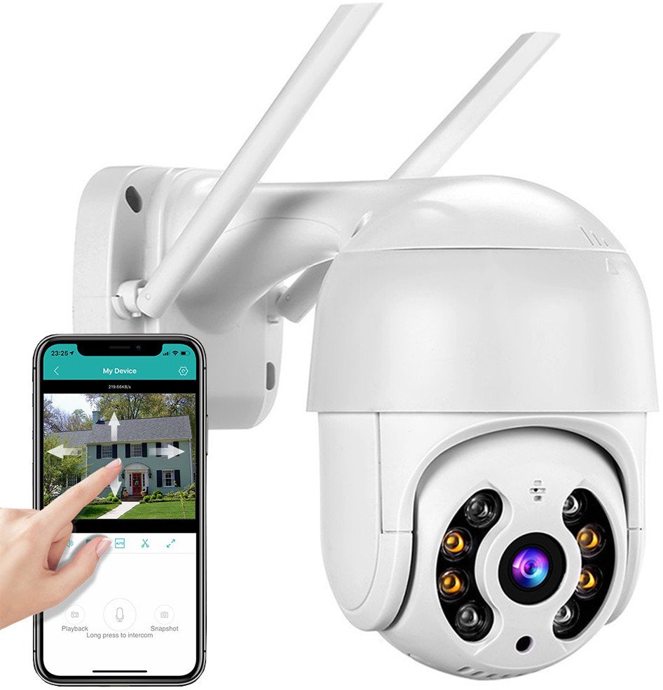 Kamera zewnętrzna obrotowa ip wifi full hd zoom