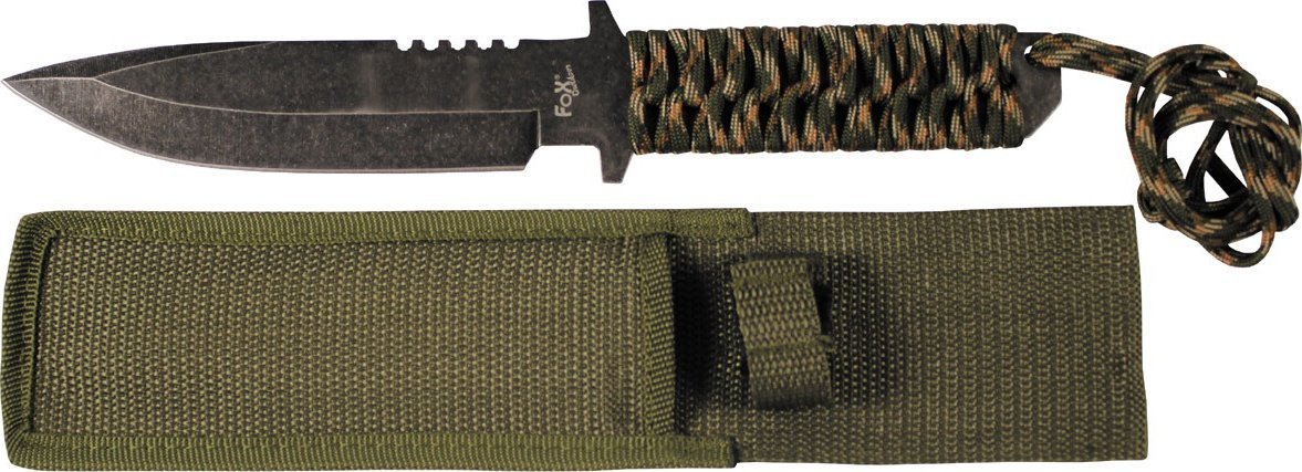 Outdoor NÓŻ OWINIĘTY NYLONOWĄ LINKĄ MORO