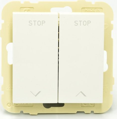 Efapel EFAPEL LOGUS90 ŁĄCZNIK ŻALUZJOWY KLAWISZOWY Z MECHANICZNĄ I ELEKTRYCZNĄ BLOKADĄ BIAŁY 90290 KWBR