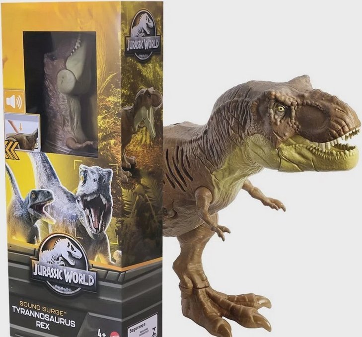 Figurka Mattel FIGURKA 30CM T REX TREX T-REX z dźwiękiem TYRANOZAUR JURASSIC WORLD DRUGI EAN 6947731053155