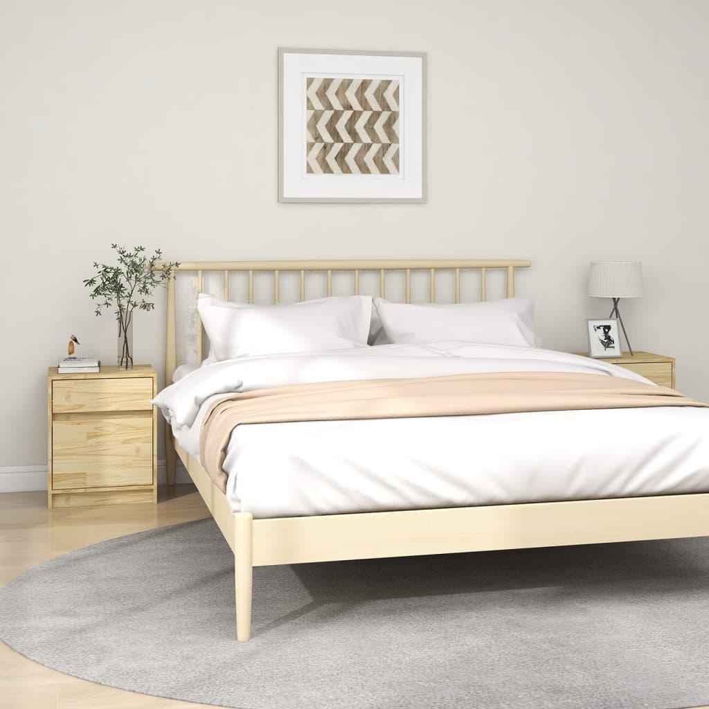 vidaXL Szafki nocne, 2 szt., 40x31x50 cm, lite drewno sosnowe