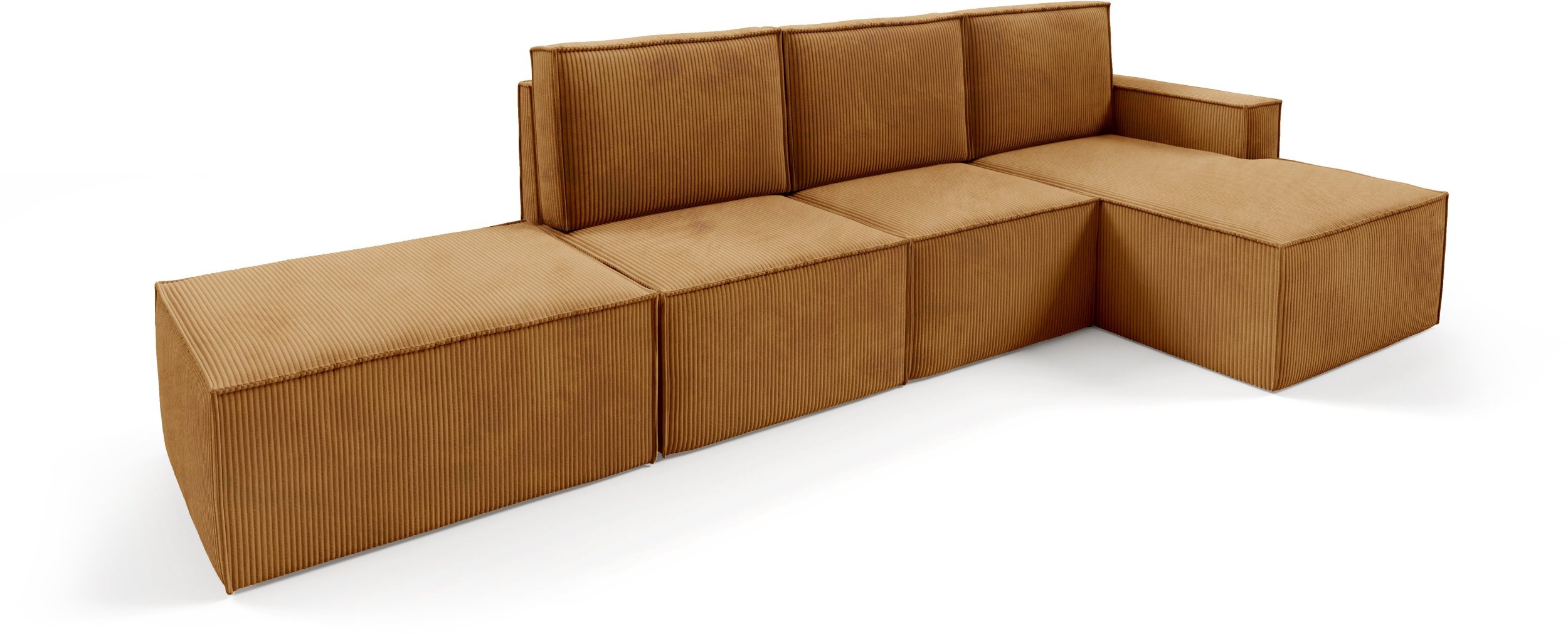 Narożnik PORTO + PUFA Modułowy Sztruks poso 001